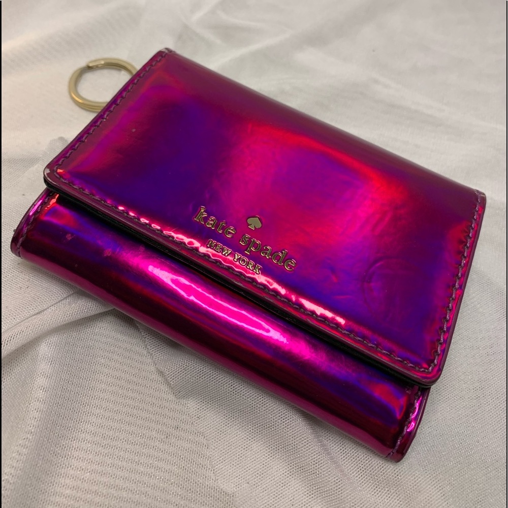 Kate spade Holographic Pink ID Wallet
